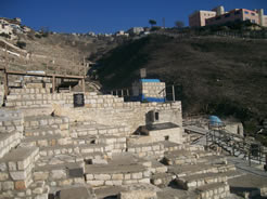 The kever of the holy Alshich in the old cemetery of Tzfas.