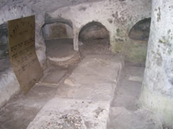 Inside the cave of the Chochmei Tzfat.