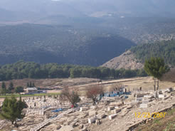 View of the Old Tzfat Cemetery, including the tzion of the Tzadik Yesod Olam, the Holy Arizal.